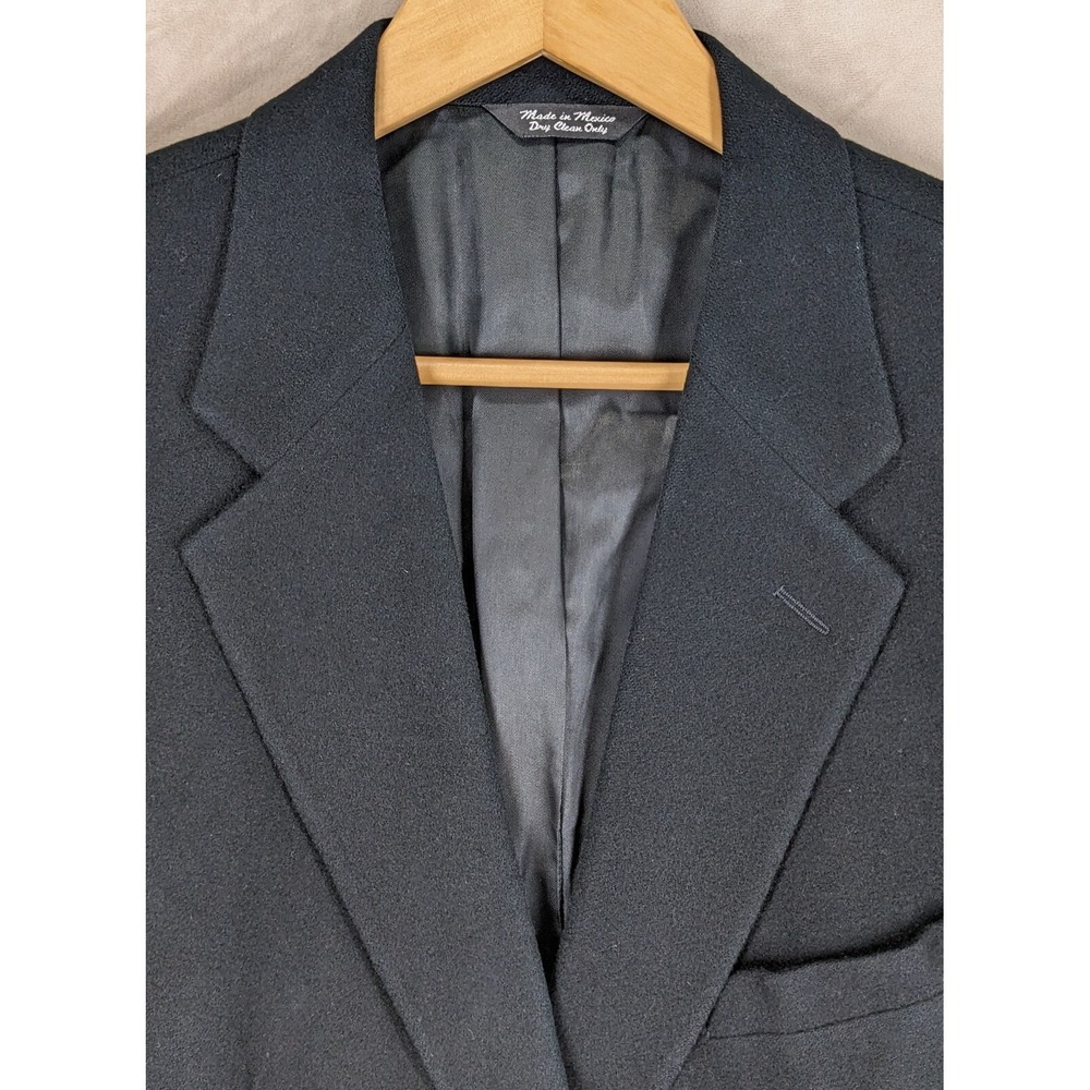 Mark Shale 43L Mens Sport‎ Coat Jacket 100% Camel Hair Black